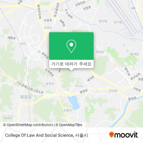 College Of Law And Social Science 지도