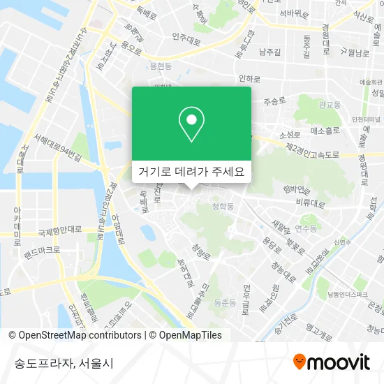 송도프라자 지도