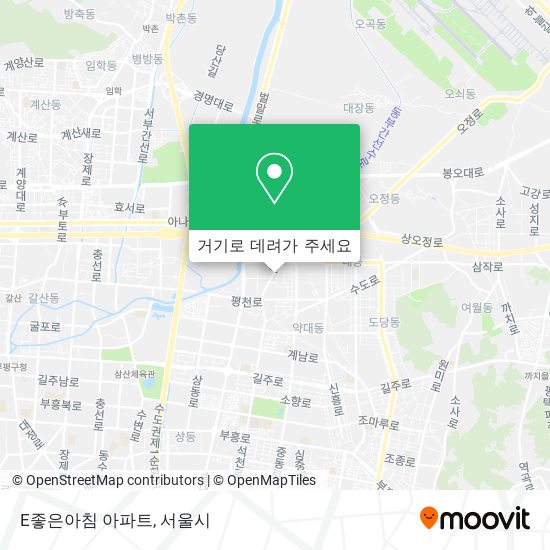 E좋은아침 아파트 지도