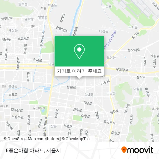 E좋은아침 아파트 지도