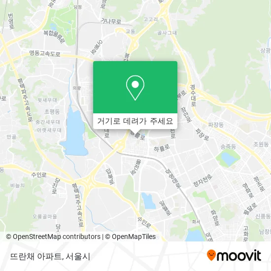 뜨란채 아파트 지도