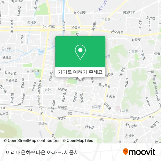 미리내은하수타운 아파트 지도