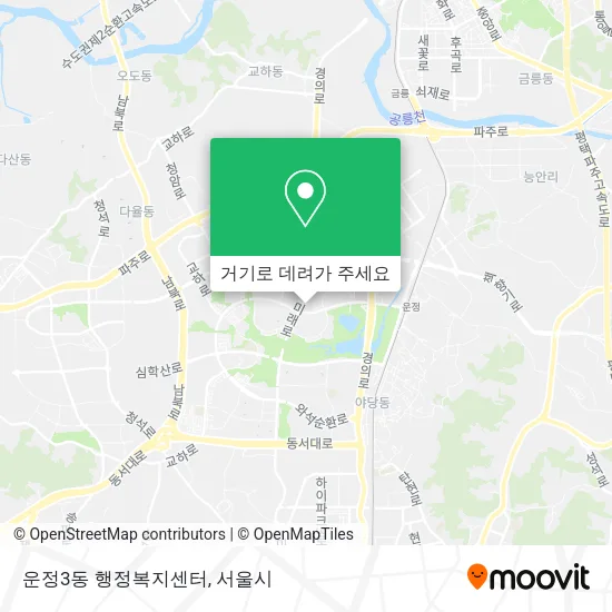 운정3동 행정복지센터 지도