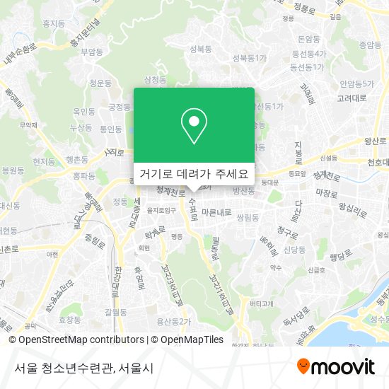 서울 청소년수련관 지도