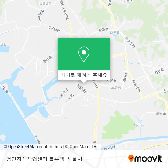 검단지식산업센터 블루텍 지도