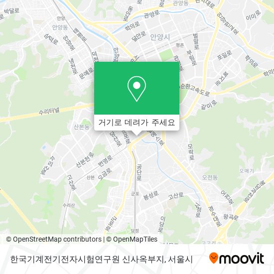한국기계전기전자시험연구원 신사옥부지 지도