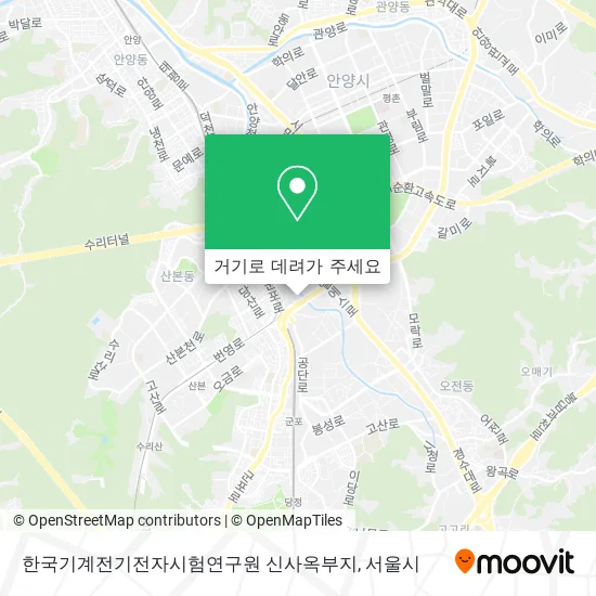 한국기계전기전자시험연구원 신사옥부지 지도