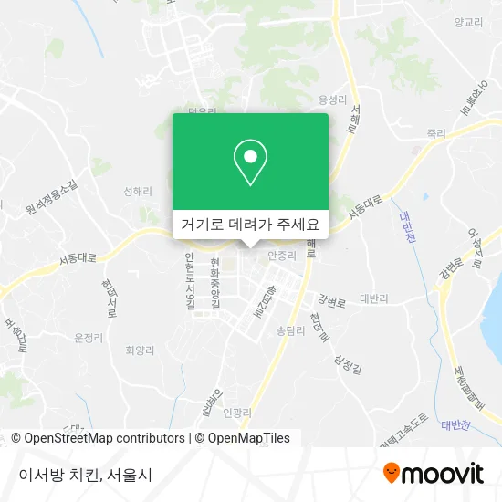 이서방 치킨 지도