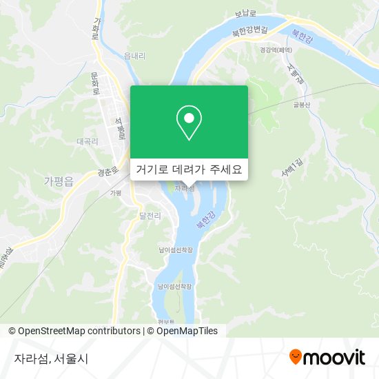 자라섬 지도