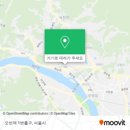 오빈역 1번출구 지도