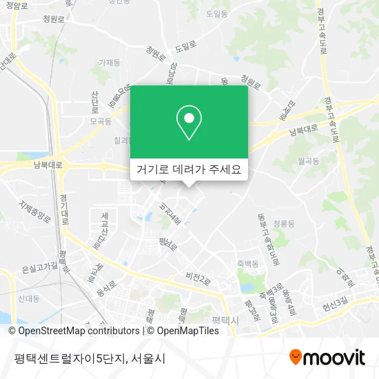 평택센트럴자이5단지 지도
