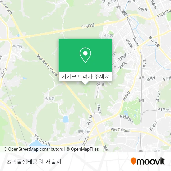 초막골생태공원 지도
