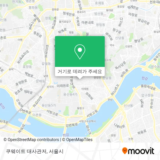 쿠웨이트 대사관저 지도