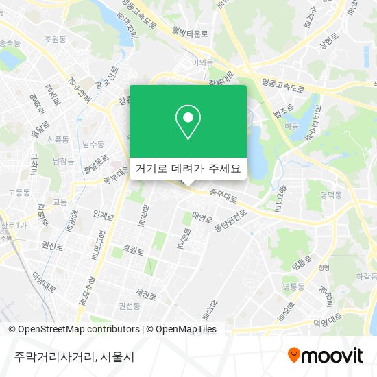 주막거리사거리 지도