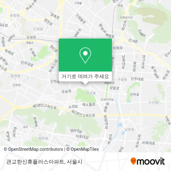 관교한신휴플러스아파트 지도