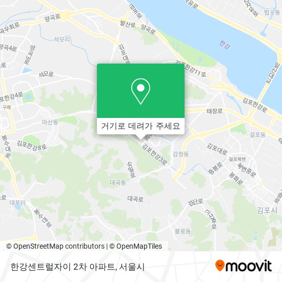 한강센트럴자이 2차 아파트 지도