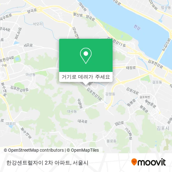 한강센트럴자이 2차 아파트 지도