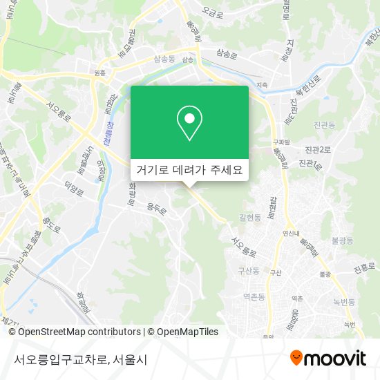 서오릉입구교차로 지도