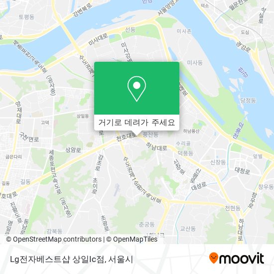 Lg전자베스트샵 상일Ic점 지도