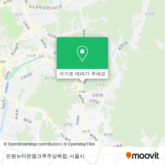 은평뉴타운엘크루주상복합 지도