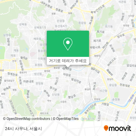 24시 사우나 지도