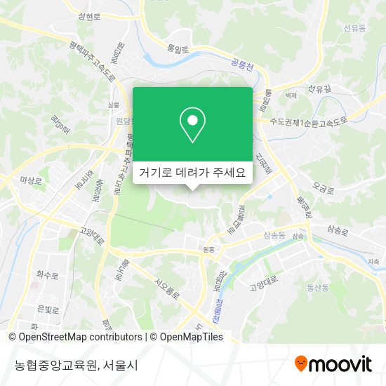 농협중앙교육원 지도