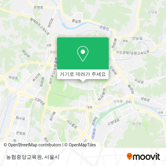 농협중앙교육원 지도