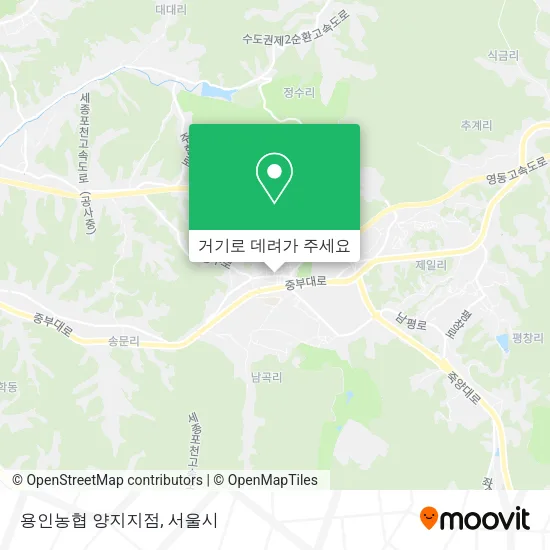 용인농협 양지지점 지도