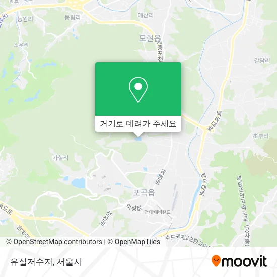 유실저수지 지도