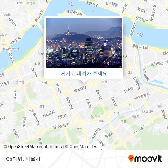 Gs타워 지도