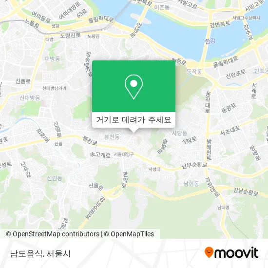 남도음식 지도
