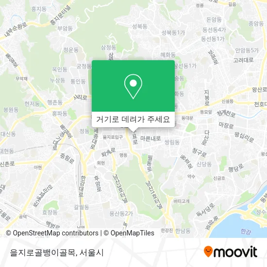 을지로골뱅이골목 지도