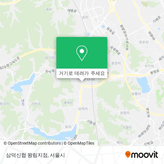 삼덕신협 왕림지점 지도