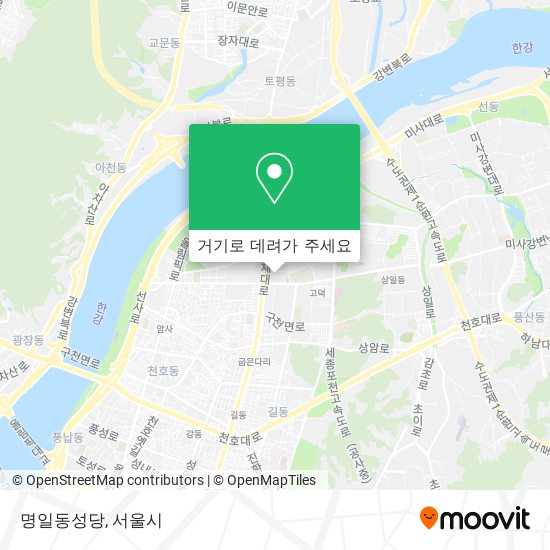 명일동성당 지도