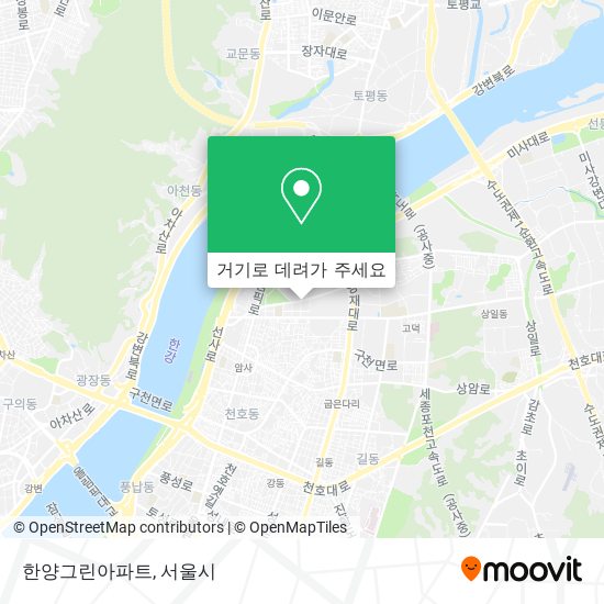 한양그린아파트 지도