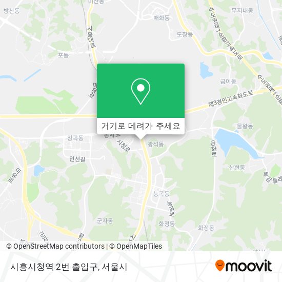 시흥시청역 2번 출입구 지도