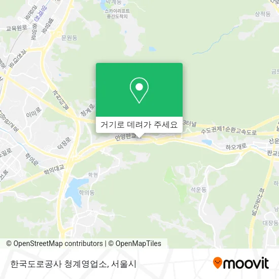 한국도로공사 청계영업소 지도