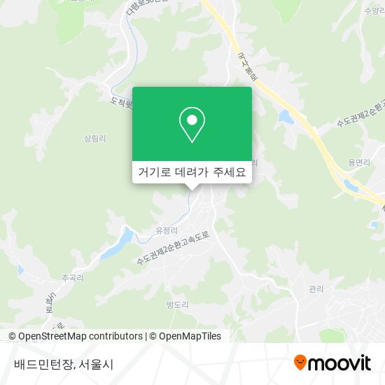 배드민턴장 지도