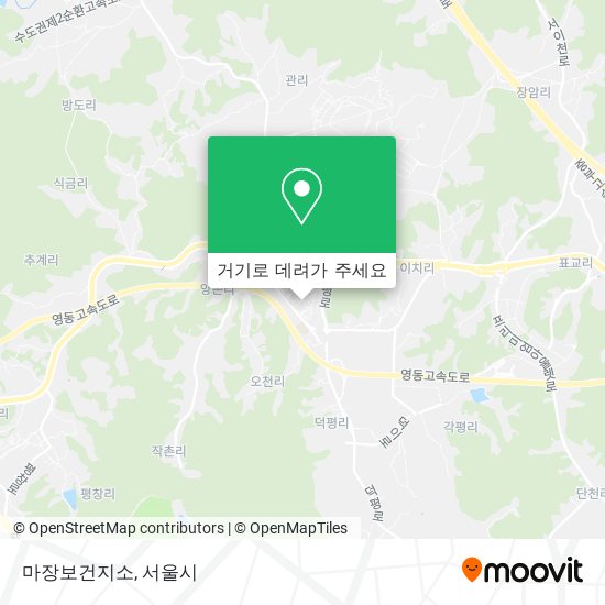 마장보건지소 지도