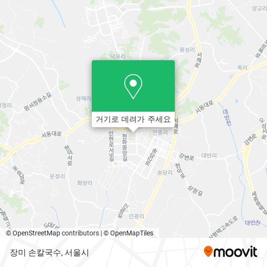 장미 손칼국수 지도