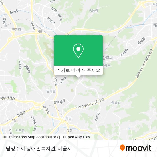 남양주시 장애인복지관 지도