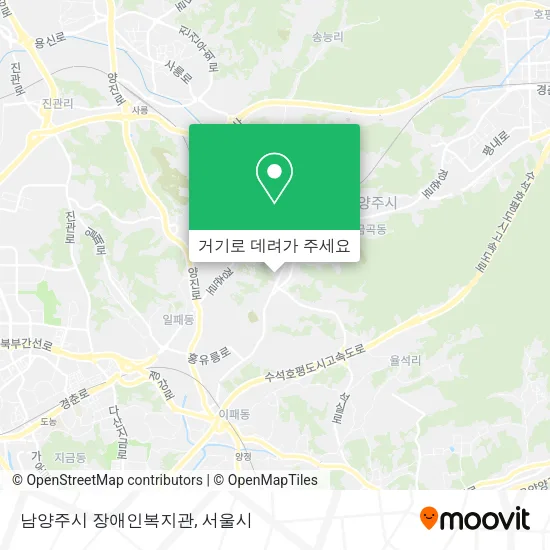 남양주시 장애인복지관 지도