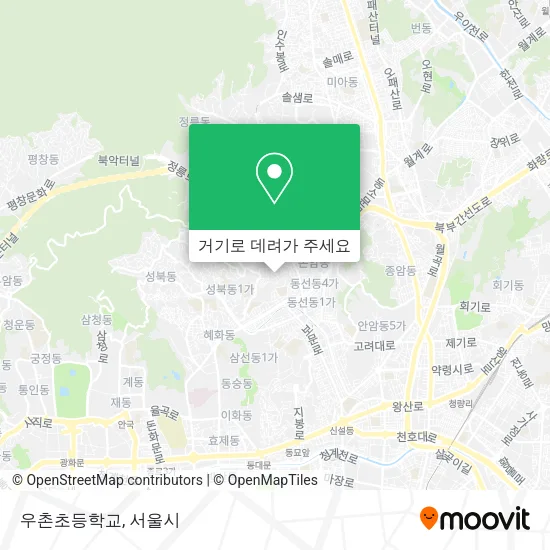 우촌초등학교 지도