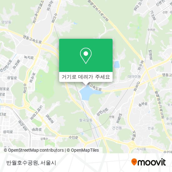 반월호수공원 지도