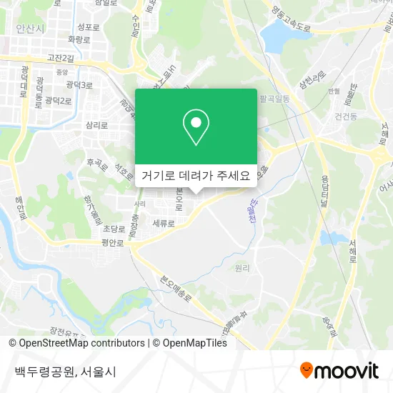 백두령공원 지도