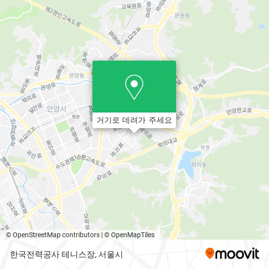 한국전력공사 테니스장 지도