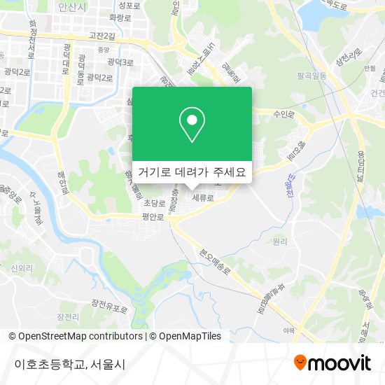 이호초등학교 지도