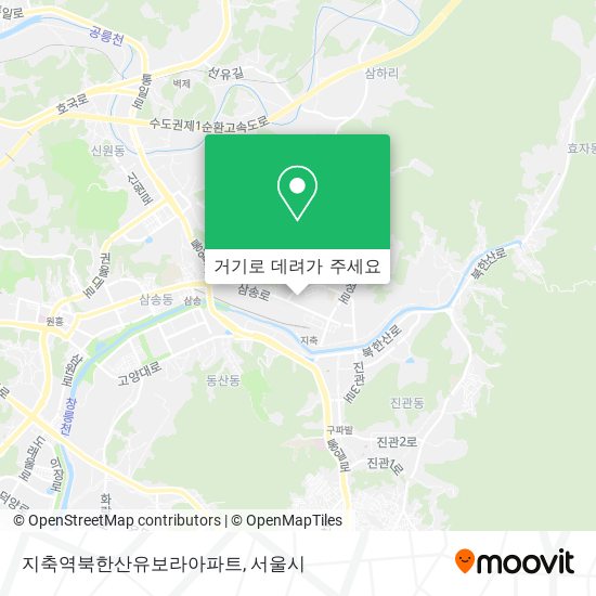지축역북한산유보라아파트 지도