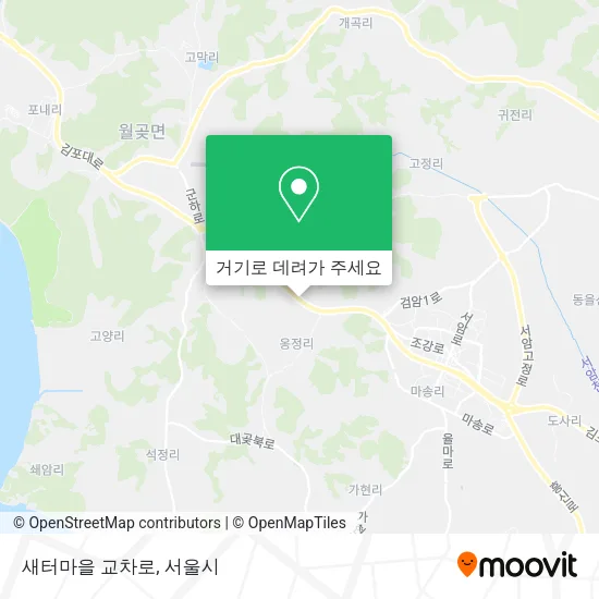 새터마을 교차로 지도