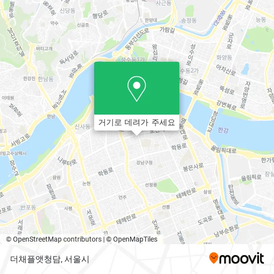 더채플앳청담 지도